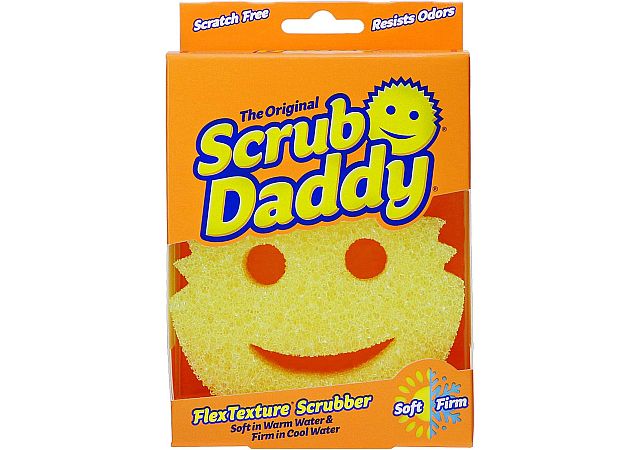 Scrub Daddy Flex Texture Cleaning Sponge, Original Yellow