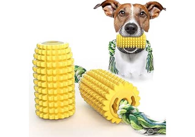 Puppy Toothbrush, Clean Teeth, Interactive Corn Toy