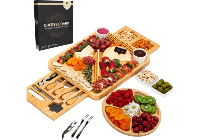 Bamboo Charcuterie Board Set